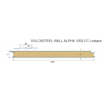 VULCASTEEL WALL ALPHA 1000 Linéaire Panneaux