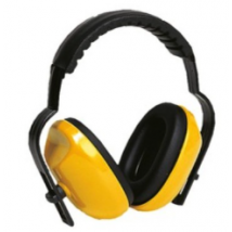 Casque antibruit ABS jaune 25DB