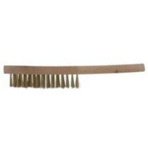 Brosse à manche acier laitonné