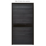 Porte d'entrée Bois Nativ 20 fusion shou sugi ban