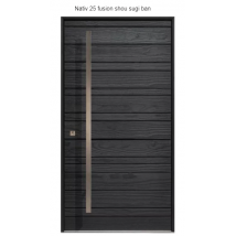 Porte d'entrée Bois Nativ 25 fusion shou sugi ban