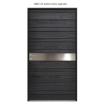 Porte d'entrée Bois Nativ 26 fusion shou sugi ban