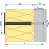 Cheville à isolation souple INCO II 180