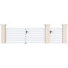 Portail PVC gamme Pavillon - CLAIRE-VOIE HORIZONTAL