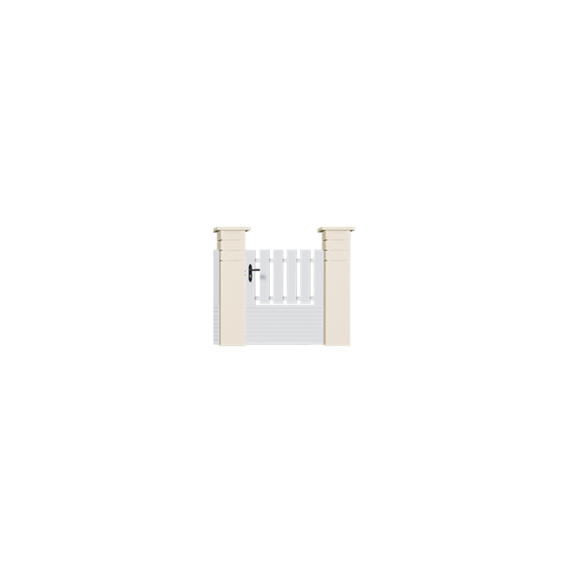 Portillon PVC gamme Pavillon - BAS PLEIN Portillon PVC gamme Pavillon - BAS PLEIN