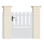 Portillon PVC gamme Pavillon - BAS PLEIN