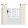 Portillon PVC gamme Pavillon - BAS PLEIN