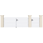 Portillon PVC gamme Pavillon - CLAIRE-VOIE HORIZONTAL