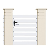 Portillon PVC gamme Pavillon - CLAIRE-VOIE HORIZONTAL