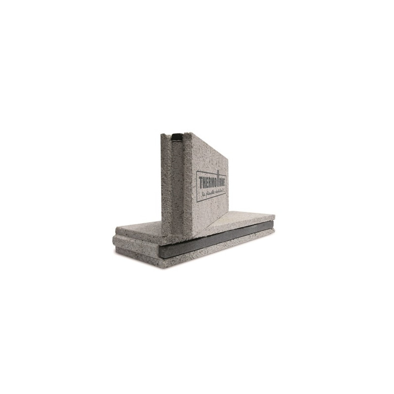 Planelle béton Thermo'Rive 64x20x50cm Planelle béton Thermo'Rive 64x20x50cm