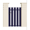 Portillon PVC gamme Résidence - BASTIA 120