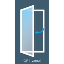 Fenêtre PVC Ouverture à la Française 1 vantail