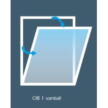 Fenêtre PVC Oscillo-battant 1 vantail