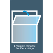 Fenêtre PVC Soufflet avec allège