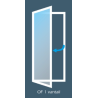 Porte-fenêtre PVC Ouverture à la Française 1 vantail