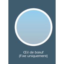 Fenêtre PVC Œil de Bœuf