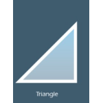 Fenêtre PVC Triangle rectangle