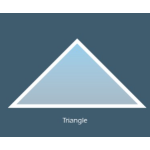 Fenêtre PVC Triangle Equilatéral