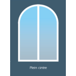 Fenêtre PVC Plein Cintre