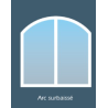 Fenêtre PVC Arc surbaissé