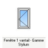 Fenêtre Alu Ouverture à la française 1 vantail Fenêtre Alu Ouverture à la française 1 vantail