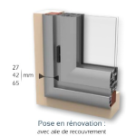 Fenêtre Alu Oscillo-battant 1 vantail