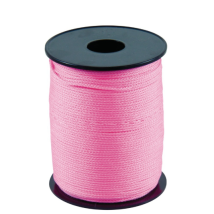 Cordeau tressé polypropylène fluo rose sur flasque - 100ml