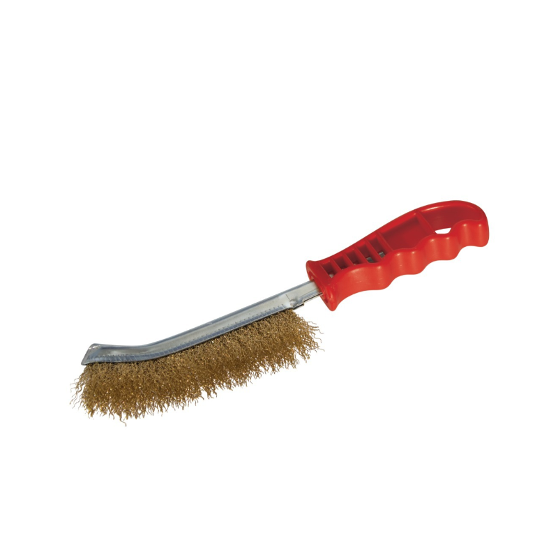 Brosse métal convexe avec manche