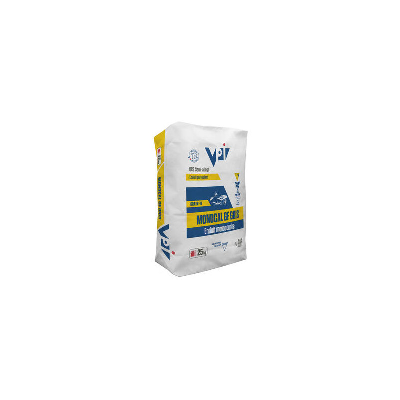 Enduit gris MONOCAL GF 25Kg Enduit gris MONOCAL GF 25Kg